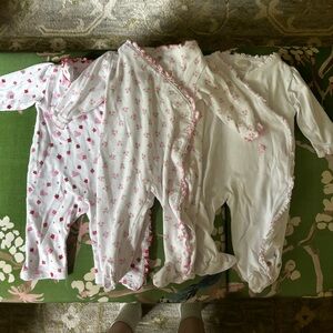 Baby Girl Floral and Heart Onesies Bundle